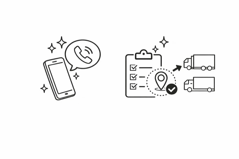 お問い合わせから作業完了までシンプルで安心の流れ